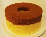 チョコと抹茶★2層のシフォンケーキ作り方23写真