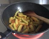 西瓜の皮、ごま油炒め作り方3写真
