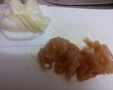 鶏ささみで親子うどん作り方1写真
