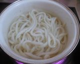 鶏ささみで親子うどん作り方5写真