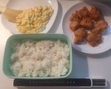 たまごマヨたっぷりから揚げ弁当作り方3写真