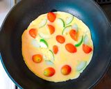 朝ごはんに♡トマトとズッキーニの卵炒め作り方4写真