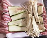 えのきとズッキーニの肉ロール巻き♪作り方2写真