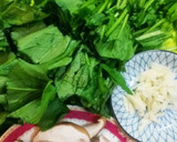 ほうれん草、ふわふわ玉子のあんかけ作り方1写真