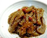 【簡単常備菜】蒟蒻のピリ辛生姜醤油煮！作り方4写真