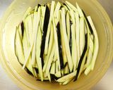 ピリ辛★肉味噌で。なすのジャージャー麺風作り方7写真