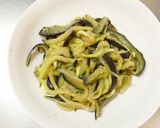 ピリ辛★肉味噌で。なすのジャージャー麺風作り方16写真