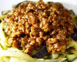 ピリ辛★肉味噌で。なすのジャージャー麺風作り方17写真