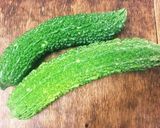 *丸ごと♡レンチン♡ゴーヤの塩昆布和え*作り方1写真