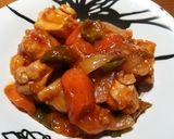 簡単ヘルシー、野菜たっぷりのさっぱり酢鶏作り方6写真