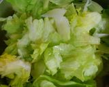簡単ランチ♪レタスとピーマン挽き肉スープ作り方6写真