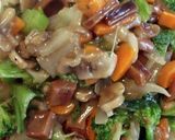 たっぷり野菜とスルメイカで中華丼の具作り方10写真