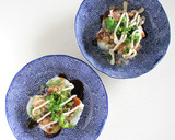 長芋としし唐辛子のお好み焼き風お惣菜作り方9写真