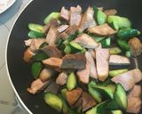 焼き豚ときゅうりの炒め作り方6写真