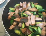 焼き豚ときゅうりの炒め作り方6写真