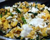 お手軽ランチ！！にら玉豆腐ごはん作り方8写真