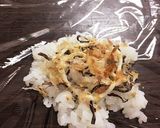 幼児おにぎりの海苔（鰹節&塩昆布）作り方1写真