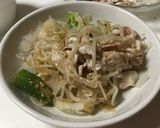 冷しゃぶにラー油ポン酢作り方3写真