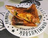 旨ウマ♪朝ごはん！カリカリホットサンド作り方4写真