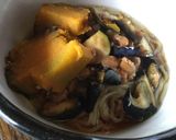 納豆とかぼちゃトッピングのラーメン作り方3写真