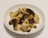 鶏むね肉と夏野菜の味ぽん炒め作り方5写真