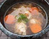 寒い日に是非！鶏ミンチ入り野菜スープ作り方6写真
