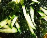 簡単!!きゅうりとわかめの麺つゆ和え作り方4写真