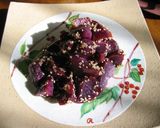 紫芋で大学芋作り方4写真