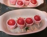 ミニトマトのベーコン巻き焼き作り方2写真