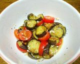 なすとプチトマトの塩麹マリネ作り方4写真