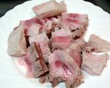 簡単！厚切り豚バラ肉と夏野菜の甘辛炒め作り方4写真