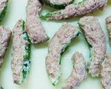 甘辛だれで☆万願寺とうがらしの肉詰め作り方6写真
