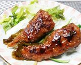 甘辛だれで☆万願寺とうがらしの肉詰め作り方14写真
