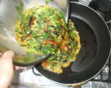 余ったひじき煮で卵焼き♪簡単フライパン作り方4写真