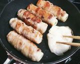 チーズたっぷり♪オクラとちくわの肉巻き作り方7写真
