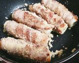 チーズたっぷり♪オクラとちくわの肉巻き作り方8写真