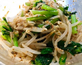 もやしと小松菜の胡麻酢和え作り方4写真