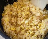 冷やご飯を炊飯器の中でチャーハン作り方5写真