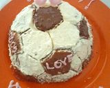 お誕生日に♪サッカーボール☆ケーキ作り方8写真