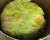 鍋の中で作る超簡単ロールキャベツ作り方7写真