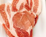 とんかつ肉のバジルトマト煮込み作り方1写真