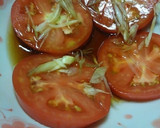 1玉ぺろっと♪みょうがとトマトのポンがけ作り方4写真