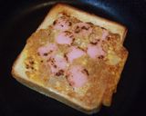☆お魚ソーセージで☆卵焼きトースト☆作り方5写真