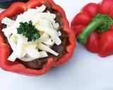 キャンプ飯☆パプリカのチーズカレー詰め♪作り方3写真