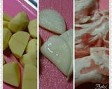 癖になる❣❣じゃが芋と豚バラ肉の旨煮～♪作り方1写真