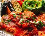 とんかつ肉のバジルトマト煮込み作り方15写真