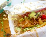 豚肉のカレーソテーと夏野菜のロールパン作り方10写真