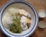カニカマとオリーブの冷製アボカドパスタ作り方1写真