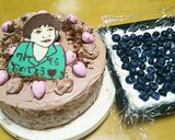 お誕生日に♪似顔絵チョコプレート。作り方6写真