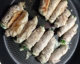 簡単！豚肉オクラチーズ野菜巻き作り方3写真